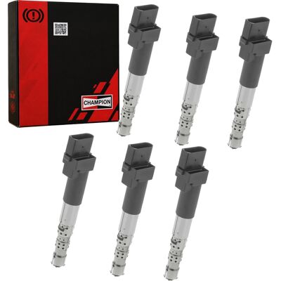 6x Champion Zündspule 4-polig Passend Für 2.8 V6 Vw Sharan 7m Ford Galaxy I Seat: Zündspule Abakus: 12201076 Ackoja: A70700001 Ashika: Bo0308jm Astemo 6x Champion Zündspule 4-polig Passend Für 2.8 V6 Vw Sharan 7m Ford Galaxy I Seat: Zündspule Abakus: 12201076 Ackoja: A70700001 Ashika: Bo0308jm Astemo