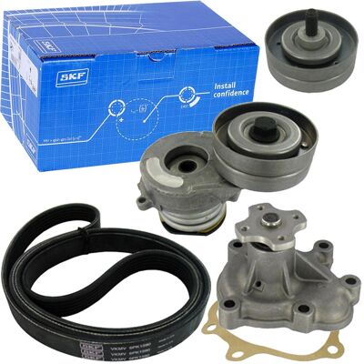 Opel Astra G 1.7 Dti Wasserpumpe & Keilriemen Satz - Stahl, EPDM Opel Astra G 1.7 Dti Wasserpumpe & Keilriemen Satz - Stahl, EPDM
