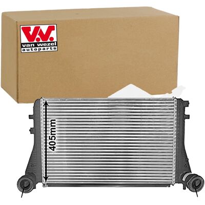 Van Wezel Ladeluftkühler - Aluminium, 70mm, 617mm Länge - Intercooler Van Wezel Ladeluftkühler - Aluminium, 70mm, 617mm Länge - Intercooler