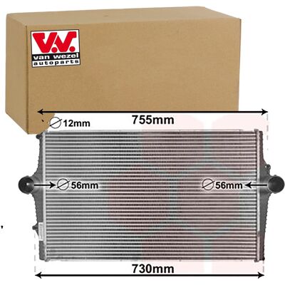 Van Wezel Volvo Ladeluftkühler - Luftgekühlt, Aluminium-Kühlrippen Van Wezel Volvo Ladeluftkühler - Luftgekühlt, Aluminium-Kühlrippen