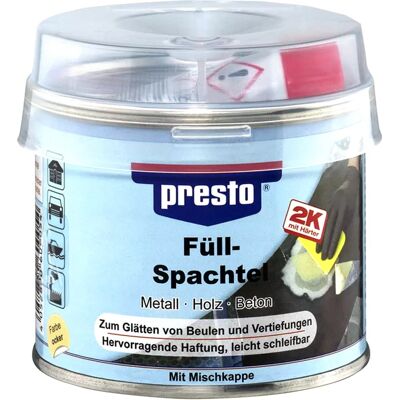 MOTIP 250g Presto 2k Füllspachtel Härter Polyester Universall Holz Metall Beton: Presto: 600054 MOTIP 250g Presto 2k Füllspachtel Härter Polyester Universall Holz Metall Beton: Presto: 600054