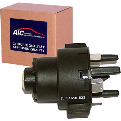 AIC 51610 Zünd-/Startschalter - Schwarz - Kunststoff - 8 Kontakte AIC 51610 Zünd-/Startschalter - Schwarz - Kunststoff - 8 Kontakte