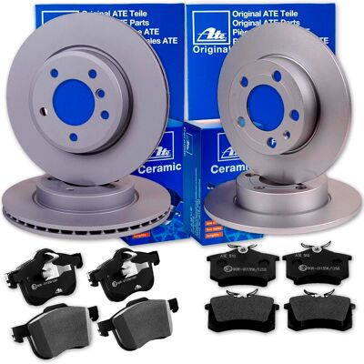 Ate Bremsscheiben + Ceramic Beläge Vorne + Hinten Passend Für Ford Kuga I 1 Mk1: Bremsscheibe: 1379931, 1385590, 1405500, 1864280, 1892357, 1892358, 2 Ate Bremsscheiben + Ceramic Beläge Vorne + Hinten Passend Für Ford Kuga I 1 Mk1: Bremsscheibe: 1379931, 1385590, 1405500, 1864280, 1892357, 1892358, 2