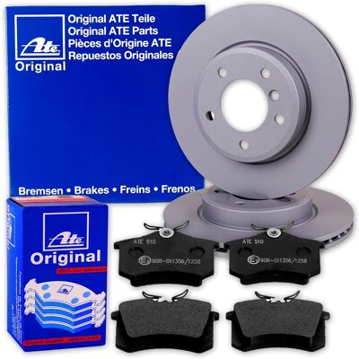 Ate Bremsscheiben + Beläge Hinten Für Audi A3 Q2 Q3 Leon Ateca Superb Kodiaq: Bremsscheibe: 1k0615601n, 5q0615601e Bremsbelagsatz, Scheibenbremse: 3q0 Ate Bremsscheiben + Beläge Hinten Für Audi A3 Q2 Q3 Leon Ateca Superb Kodiaq: Bremsscheibe: 1k0615601n, 5q0615601e Bremsbelagsatz, Scheibenbremse: 3q0