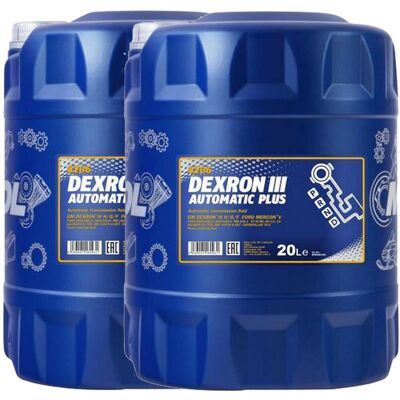 SCT GERMANY 2x20 Liter Mannol Dexron 3 Iii G/h/f Automatik Getriebeöl Atf Servoöl: SCT GERMANY 2x20 Liter Mannol Dexron 3 Iii G/h/f Automatik Getriebeöl Atf Servoöl: