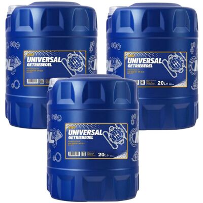 SCT GERMANY 3x20 Liter Sae 80w-90 Mannol Universal Getriebeöl Schaltgetriebe/ Gl4: SCT GERMANY 3x20 Liter Sae 80w-90 Mannol Universal Getriebeöl Schaltgetriebe/ Gl4: