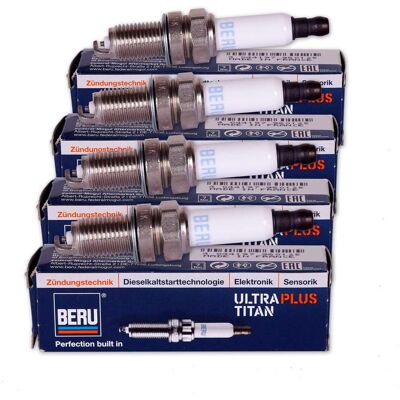 4 Beru Zündkerze Ultra Plus Titan Upt5 Für Citroen Berlingo C2 C3 C4 Für Nissan: 4 Beru Zündkerze Ultra Plus Titan Upt5 Für Citroen Berlingo C2 C3 C4 Für Nissan: