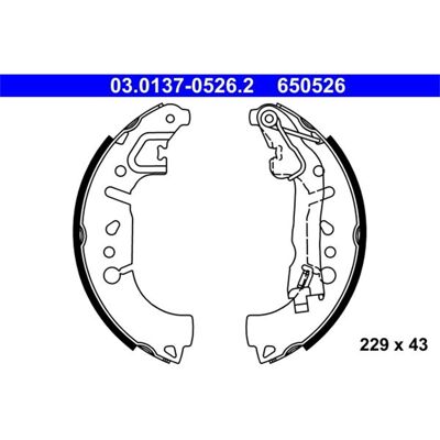 Ate Bremsbackenset - Fiat 500L - Hinterachse Ate Bremsbackenset - Fiat 500L - Hinterachse