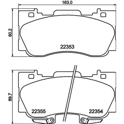 Hella Pagid Ford Mustang Vorderbremsbeläge - Bremsbeläge Hella Pagid Ford Mustang Vorderbremsbeläge - Bremsbeläge