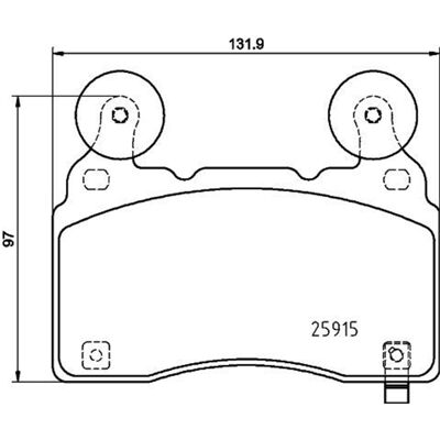 Hella Pagid Modell 8DB 355 039-481 - Bremsbeläge Hella Pagid Modell 8DB 355 039-481 - Bremsbeläge