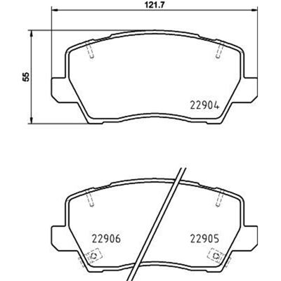 Hella Pagid Kia Picanto - Bremsbeläge - Scheibenbremse Hella Pagid Kia Picanto - Bremsbeläge - Scheibenbremse