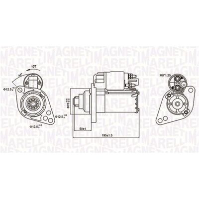 Magneti Marelli 063721294010 Anlasser - Starter, 12V, 1,1kW, Gegen den Uhrzeigersinn, 10 Zähne Magneti Marelli 063721294010 Anlasser - Starter, 12V, 1,1kW, Gegen den Uhrzeigersinn, 10 Zähne