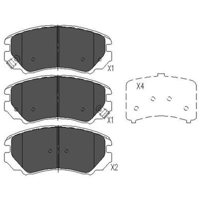 Kavo Parts KBP-3008 - Bremsbeläge für Hyundai/Tucson/Sonata - Scheibenbremssatz Kavo Parts KBP-3008 - Bremsbeläge für Hyundai/Tucson/Sonata - Scheibenbremssatz