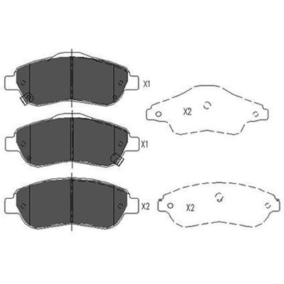 Kavo Parts KBP-2041 Vorderachse Bremsbeläge - Bremsbelagsatz Kavo Parts KBP-2041 Vorderachse Bremsbeläge - Bremsbelagsatz