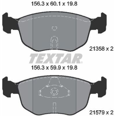 Textar Ford Bremsbeläge Satz - Bremssystem Textar Ford Bremsbeläge Satz - Bremssystem