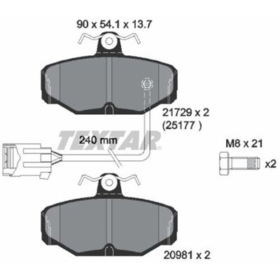 Textar Bremsbeläge Satz Hinterachse Passend Für Ford Scorpio 2172902: Bremsbelagsatz, Scheibenbremse A.b.s.: 36847 Brembo: P24079 Car: Pnt789 Delphi: Textar Bremsbeläge Satz Hinterachse Passend Für Ford Scorpio 2172902: Bremsbelagsatz, Scheibenbremse A.b.s.: 36847 Brembo: P24079 Car: Pnt789 Delphi: