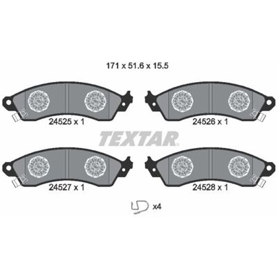 Textar Bremsbeläge Satz Vorne Passend Für Chevrolet Corvette Ford Usa Mustang: Bremsbelagsatz, Scheibenbremse A.b.s.: 38412 Chevrolet: 10104485 Ford: Textar Bremsbeläge Satz Vorne Passend Für Chevrolet Corvette Ford Usa Mustang: Bremsbelagsatz, Scheibenbremse A.b.s.: 38412 Chevrolet: 10104485 Ford: