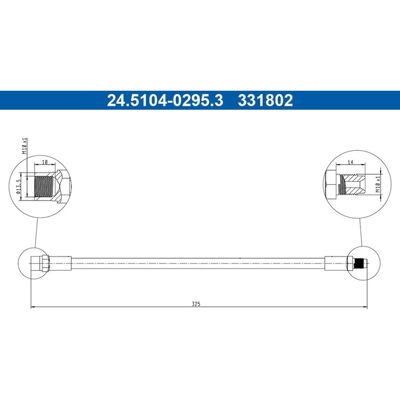 Ate Bremsschlauch Hinterachse Passend Für Volvo 440 460 480 24.5104-0295.3: Bremsschlauch A.b.s.: Sl3279 Aic: 73904 Ate: 24510402953 Brembo: T86016 Ca Ate Bremsschlauch Hinterachse Passend Für Volvo 440 460 480 24.5104-0295.3: Bremsschlauch A.b.s.: Sl3279 Aic: 73904 Ate: 24510402953 Brembo: T86016 Ca