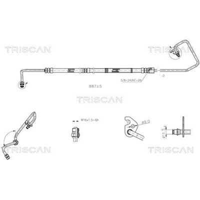 Triscan Hydraulikschlauch Servoschlauch Passend Für Ford Fiesta 8516 16010: Hydraulikschlauch, Lenkung Aic: 57679 Esen Skv: 10skv904 Ford: 1207813 For Triscan Hydraulikschlauch Servoschlauch Passend Für Ford Fiesta 8516 16010: Hydraulikschlauch, Lenkung Aic: 57679 Esen Skv: 10skv904 Ford: 1207813 For