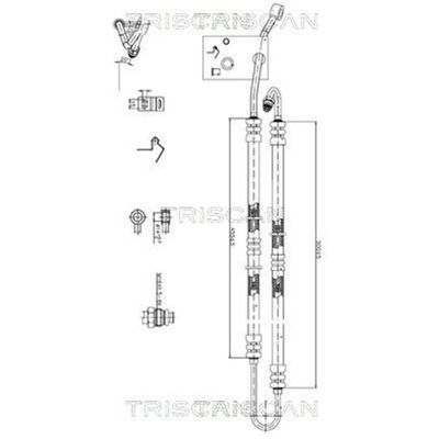 Triscan Hydraulikschlauch Servoschlauch Passend Für Bmw X5 8516 11036: Hydraulikschlauch, Lenkung Aic: 58603 Bmw: 32411096344 Bmw: 32416759774 Bogap: Triscan Hydraulikschlauch Servoschlauch Passend Für Bmw X5 8516 11036: Hydraulikschlauch, Lenkung Aic: 58603 Bmw: 32411096344 Bmw: 32416759774 Bogap: