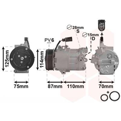 VAN WEZEL IR PLUS 5801K705 Kompressor für Klimaanlage - 2 Jahre Garantie VAN WEZEL IR PLUS 5801K705 Kompressor für Klimaanlage - 2 Jahre Garantie