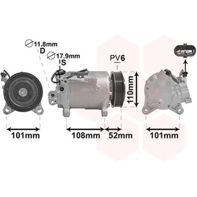 VAN WEZEL 0600K566 Klimakompressor - Kompatibel mit BMW X3, X4, X1, MINI VAN WEZEL 0600K566 Klimakompressor - Kompatibel mit BMW X3, X4, X1, MINI
