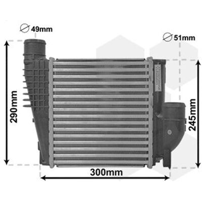 VAN WEZEL 40004385 - Intercooler für Peugeot und Citroën VAN WEZEL 40004385 - Intercooler für Peugeot und Citroën