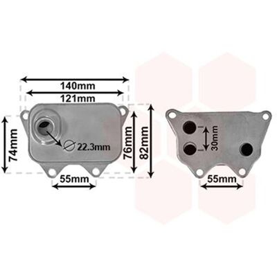 VAN WEZEL 03013704 Ölkühler - Mit Dichtung - Volkswagen, Audi, Seat, Skoda VAN WEZEL 03013704 Ölkühler - Mit Dichtung - Volkswagen, Audi, Seat, Skoda