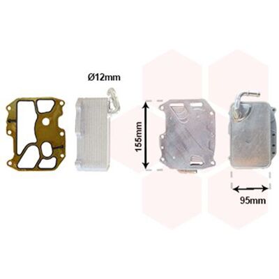 VAN WEZEL 03012713 Aluminium Ölkühler mit Dichtung - Ölkühler VAN WEZEL 03012713 Aluminium Ölkühler mit Dichtung - Ölkühler