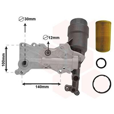 VAN WEZEL 30013703 Ölkühler mit Ölfiltergehäuse - Radiator VAN WEZEL 30013703 Ölkühler mit Ölfiltergehäuse - Radiator