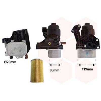 VAN WEZEL 58013733 Ölkühler - Ölfiltergehäuse kompatibel mit VW, Audi, Seat, Skoda VAN WEZEL 58013733 Ölkühler - Ölfiltergehäuse kompatibel mit VW, Audi, Seat, Skoda