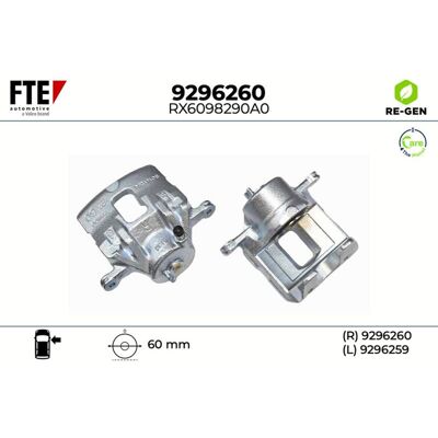 Fte Bremssattel Vorderachse Rechts Passend Für Kia Carens 9296260: Bremssattel A.b.s.: 740592 Abakus: 13105210 Brembo: F30239 Budweg Caliper: 345077 B Fte Bremssattel Vorderachse Rechts Passend Für Kia Carens 9296260: Bremssattel A.b.s.: 740592 Abakus: 13105210 Brembo: F30239 Budweg Caliper: 345077 B