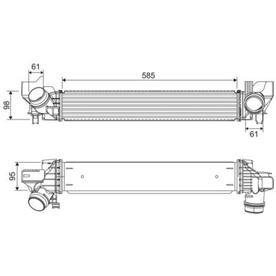 VALEO 818318 Aluminium-Ladeluftkühler für MINI BMW - Intercooler VALEO 818318 Aluminium-Ladeluftkühler für MINI BMW - Intercooler