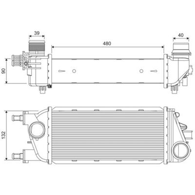 VALEO 818388 Intercooler aus Aluminium - Intercooler VALEO 818388 Intercooler aus Aluminium - Intercooler