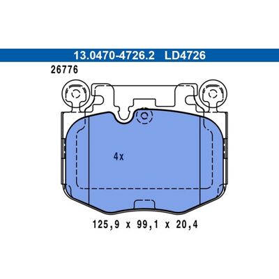 Ate Ceramic Bremsbeläge Satz Vorne Passend Für Bmw 2 3 4 X4 X5 13.0470-4726.2: Bremsbelagsatz, Scheibenbremse A.b.s.: 35442 Aisin: Bpbm1020 Ashika: 50 Ate Ceramic Bremsbeläge Satz Vorne Passend Für Bmw 2 3 4 X4 X5 13.0470-4726.2: Bremsbelagsatz, Scheibenbremse A.b.s.: 35442 Aisin: Bpbm1020 Ashika: 50