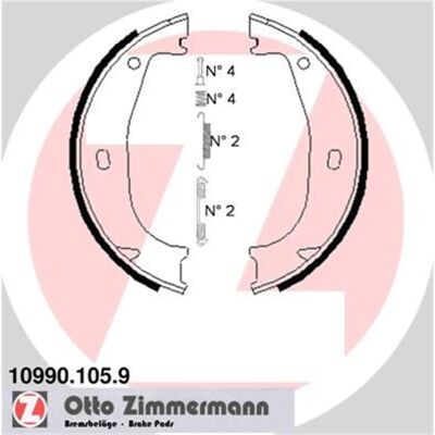 Zimmermann Bremsbackensatz für BMW 3er - Deutsche Qualität Zimmermann Bremsbackensatz für BMW 3er - Deutsche Qualität