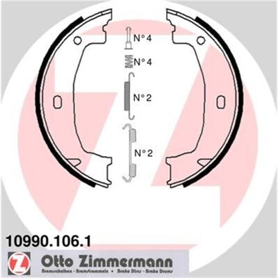 Zimmermann 10990.106.1 Bremsbackensatz - Trommelbremsen Zimmermann 10990.106.1 Bremsbackensatz - Trommelbremsen