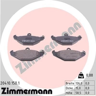 Zimmermann Bremsbeläge Satz Hinten Passend Für Chrysler Viper Lotus Esprit Renau: Bremsbelagsatz, Scheibenbremse A.b.s.: 36788 A.b.s.: 36802 Ap Xenerg Zimmermann Bremsbeläge Satz Hinten Passend Für Chrysler Viper Lotus Esprit Renau: Bremsbelagsatz, Scheibenbremse A.b.s.: 36788 A.b.s.: 36802 Ap Xenerg