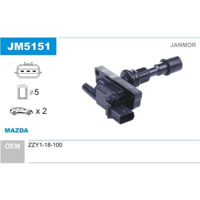 Janmor Zündspule Passend Für Mazda 323 Jm5151: Zündspule Mazda: Zzy118100 Abakus: 12201027 Ashika: 7803307 Blue Print: Adm51476 Bremi: 20379 Delphi: G Janmor Zündspule Passend Für Mazda 323 Jm5151: Zündspule Mazda: Zzy118100 Abakus: 12201027 Ashika: 7803307 Blue Print: Adm51476 Bremi: 20379 Delphi: G