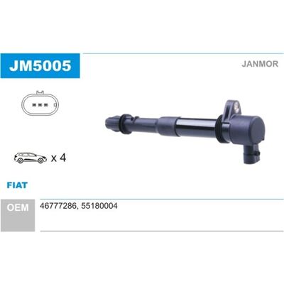 Janmor Zündspule Passend Für Fiat Doblo Stilo Jm5005: Zündspule Fiat: 46777286 Fiat: 55180004 Abakus: 12201104 Aic: 54732 Ashika: Bo0201jm Bbt: Ic1310 Janmor Zündspule Passend Für Fiat Doblo Stilo Jm5005: Zündspule Fiat: 46777286 Fiat: 55180004 Abakus: 12201104 Aic: 54732 Ashika: Bo0201jm Bbt: Ic1310