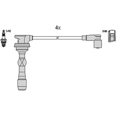 Hitachi Hüco Zündkabel-Set - Passend für Hyundai I10 I20 Kia Picanto Rio Hitachi Hüco Zündkabel-Set - Passend für Hyundai I10 I20 Kia Picanto Rio