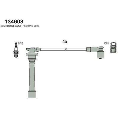 Hitachi Zündkabel-Satz - Modell 2750126A00, 2750126C00, 134603 - Zündsystem Hitachi Zündkabel-Satz - Modell 2750126A00, 2750126C00, 134603 - Zündsystem