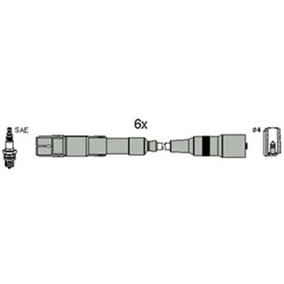 Hitachi A4 A6 A8 Zündkabelsatz - Zündsystem Hitachi A4 A6 A8 Zündkabelsatz - Zündsystem