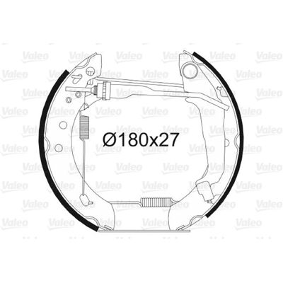 Valeo Bremsbacken 180mm Radbremszylinder Vormontiert Passend Für Nissan Micra: Valeo Bremsbacken 180mm Radbremszylinder Vormontiert Passend Für Nissan Micra: