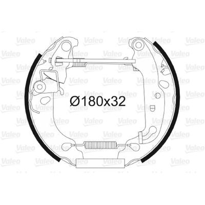 Valeo Bremsbacken Satz 180mm + Radbremszylinder Passend Für Ford Puma Trommelbre: Valeo Bremsbacken Satz 180mm + Radbremszylinder Passend Für Ford Puma Trommelbre: