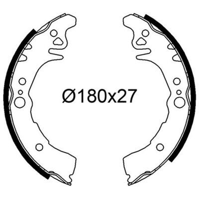 Valeo Bremsbacken Satz 180mm Hinten Passend Für Daihatsu Sirion Toyota Yaris Tro: Bremsbackensatz A.b.s.: 9237 A.b.s.: 9258 Abakus: 23105095 Ashika: 5 Valeo Bremsbacken Satz 180mm Hinten Passend Für Daihatsu Sirion Toyota Yaris Tro: Bremsbackensatz A.b.s.: 9237 A.b.s.: 9258 Abakus: 23105095 Ashika: 5
