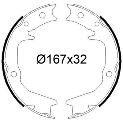 VALEO 564248 Hinterrad-Bremsbacken - Bremsbacken VALEO 564248 Hinterrad-Bremsbacken - Bremsbacken