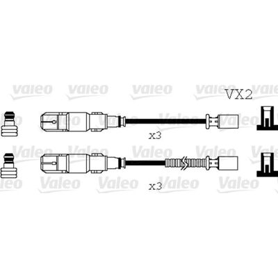 Valeo - Zündleitung Zündkabel-satz - Ignition cable set Valeo - Zündleitung Zündkabel-satz - Ignition cable set