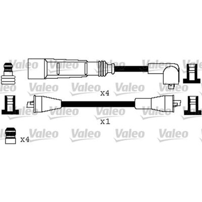 VALEO 346387 Zündleitungssatz - Zündkabel-Set VALEO 346387 Zündleitungssatz - Zündkabel-Set