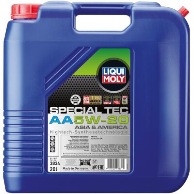 Liqui Moly Special Tec AA 5W-20 20L Motoröl für Toyota, Kia, Hyundai, Nissan, Mazda - Motoröl Liqui Moly Special Tec AA 5W-20 20L Motoröl für Toyota, Kia, Hyundai, Nissan, Mazda - Motoröl